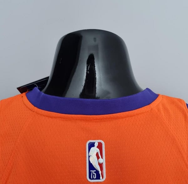 75th Anniversary BOOKER#1 Phoenix Suns Jordan Theme Orange NBA Jersey - Image 2
