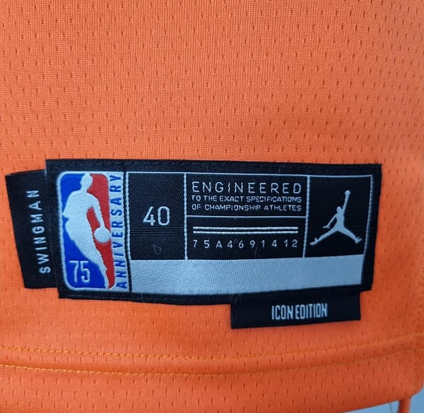 75th Anniversary NASH#13 Phoenix Suns Jordan Theme Orange NBA Jersey - Image 3