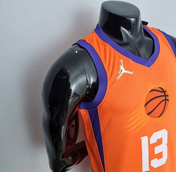 75th Anniversary NASH#13 Phoenix Suns Jordan Theme Orange NBA Jersey - Image 5