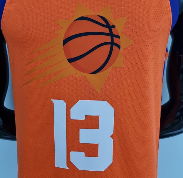 75th Anniversary NASH#13 Phoenix Suns Jordan Theme Orange NBA Jersey - Image 8