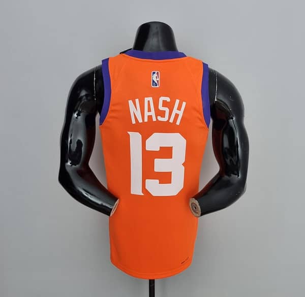 75th Anniversary NASH#13 Phoenix Suns Jordan Theme Orange NBA Jersey - Image 10