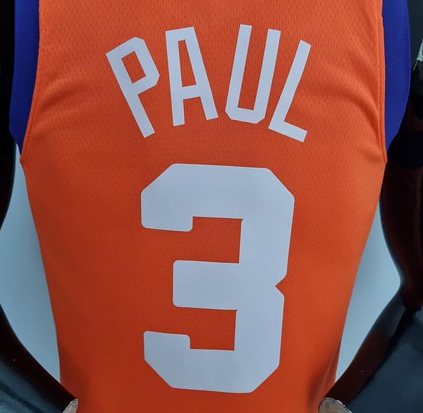 75th Anniversary PAUL#3 Phoenix Suns Jordan Theme Orange NBA Jersey - Image 3