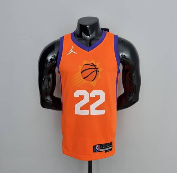 75th Anniversary AYTON#22 Phoenix Suns Jordan Theme Orange NBA Jersey