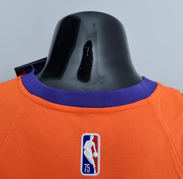 75th Anniversary AYTON#22 Phoenix Suns Jordan Theme Orange NBA Jersey - Image 7