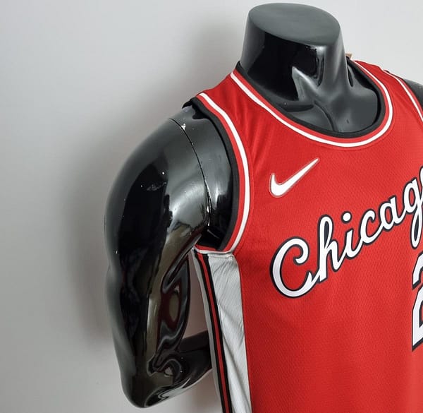 75th Anniversary 2022 Season Chicago Bulls BALL #2 City Edition Red NBA Jersey - Image 5