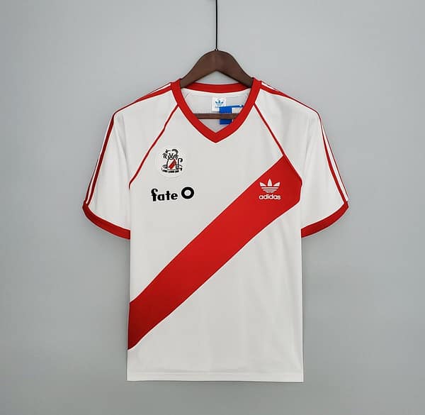 Retro 1986 River Plate home Soccer Jersey
