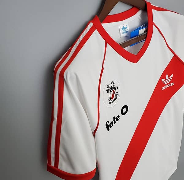 Retro 1986 River Plate home Soccer Jersey - Image 3
