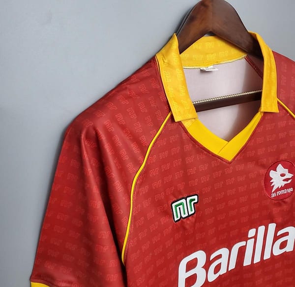 Retro Roma 90/91 home Soccer Jersey - Image 4