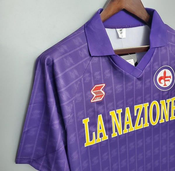 Retro Fiorentina 89/90 home Soccer Jersey - Image 4