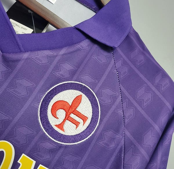 Retro Fiorentina 89/90 home Soccer Jersey - Image 6