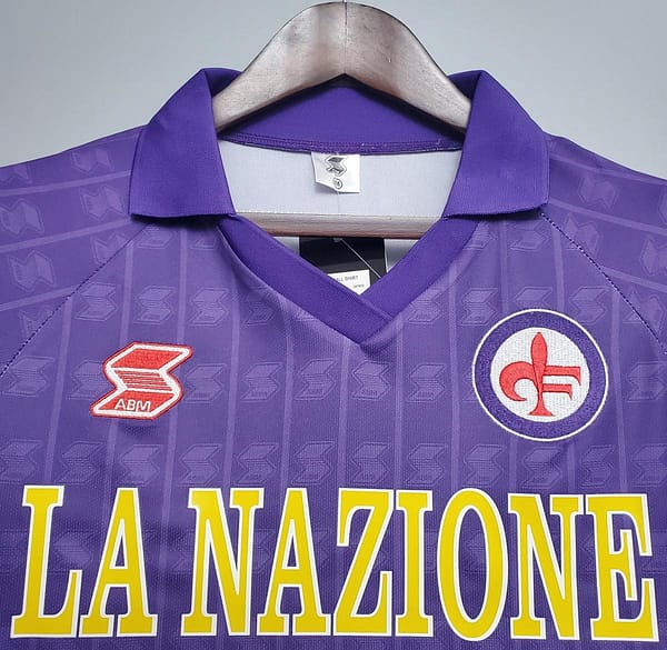 Retro Fiorentina 89/90 home Soccer Jersey - Image 7