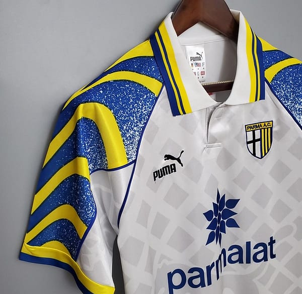 Retro Parma 95/97 White Soccer Jersey - Image 5