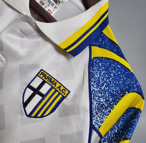 Retro Parma 95/97 White Soccer Jersey - Image 7