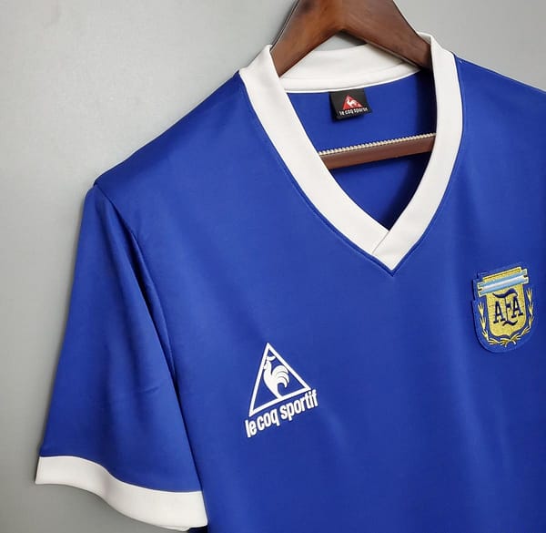 Retro Argentina 1986 away Soccer Jersey - Image 4