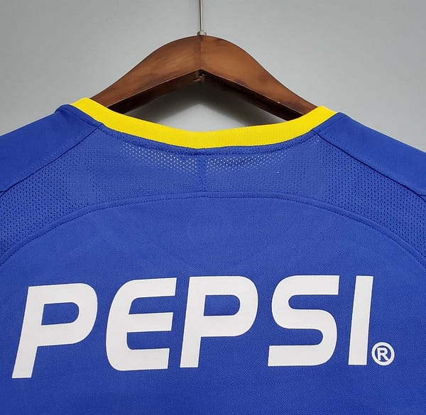 Retro Long Sleeve Boca Juniors 03/04 home Soccer Jersey - Image 3