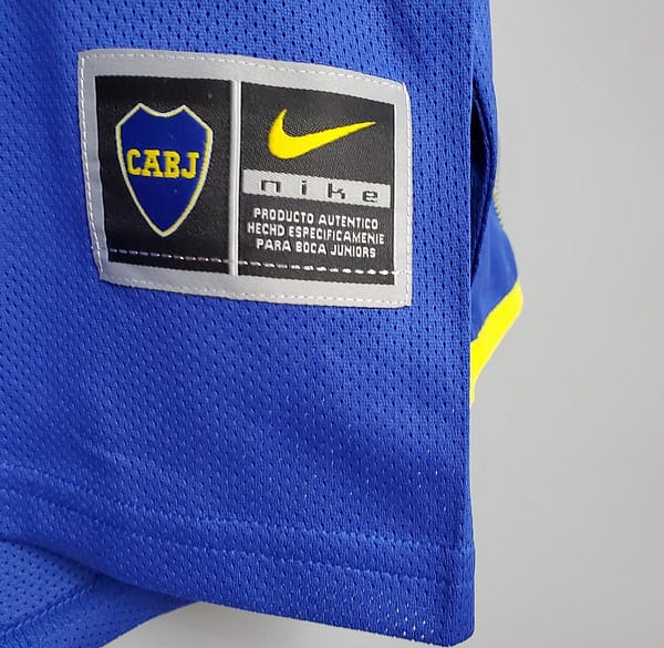 Retro Long Sleeve Boca Juniors 03/04 home Soccer Jersey - Image 7