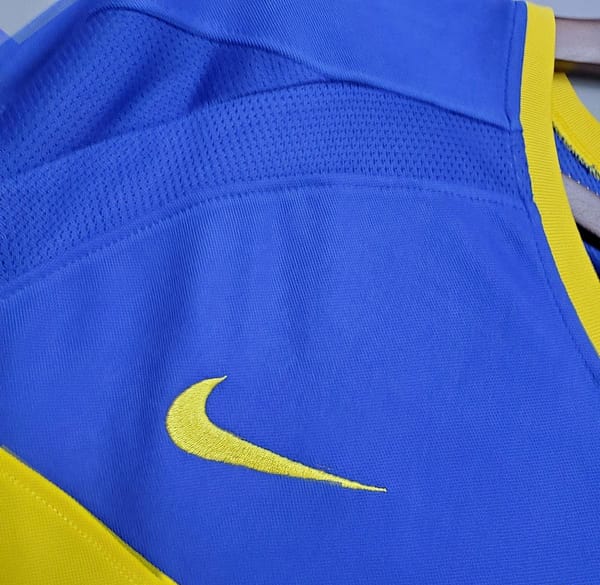 Retro Long Sleeve Boca Juniors 03/04 home Soccer Jersey - Image 8