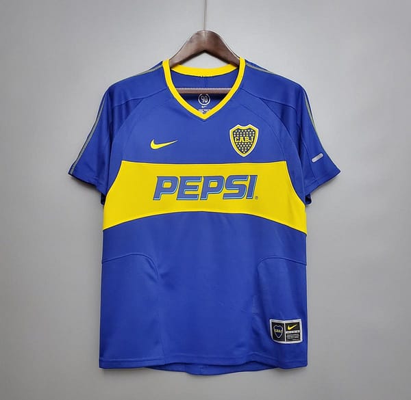 Retro Boca Juniors 03/04 home Soccer Jersey