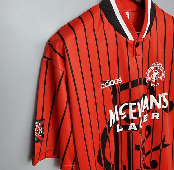Retro 94-95 Rangers Away Soccer Jersey - Image 4