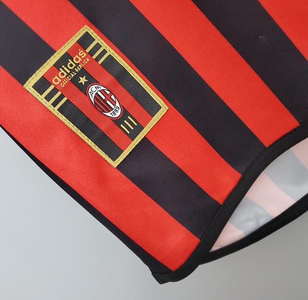 Retro 99-00 AC Milan Centenary home Soccer Jersey - Image 5