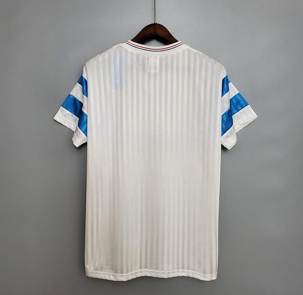 Retro Marseille 1990 home Soccer Jersey - Image 2