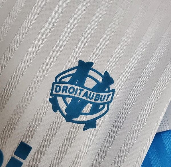 Retro Marseille 1990 home Soccer Jersey - Image 6