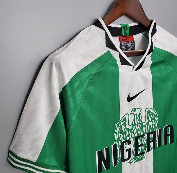 Retro Nigeria 1996 home Soccer Jersey - Image 3