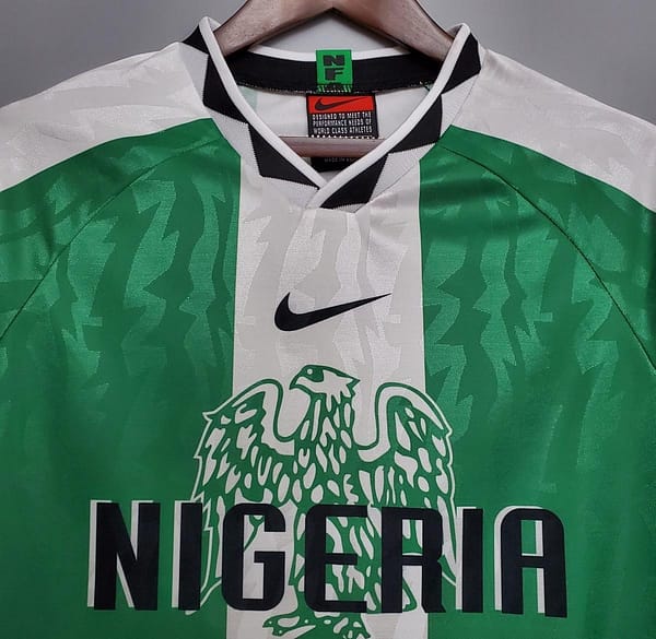 Retro Nigeria 1996 home Soccer Jersey - Image 5