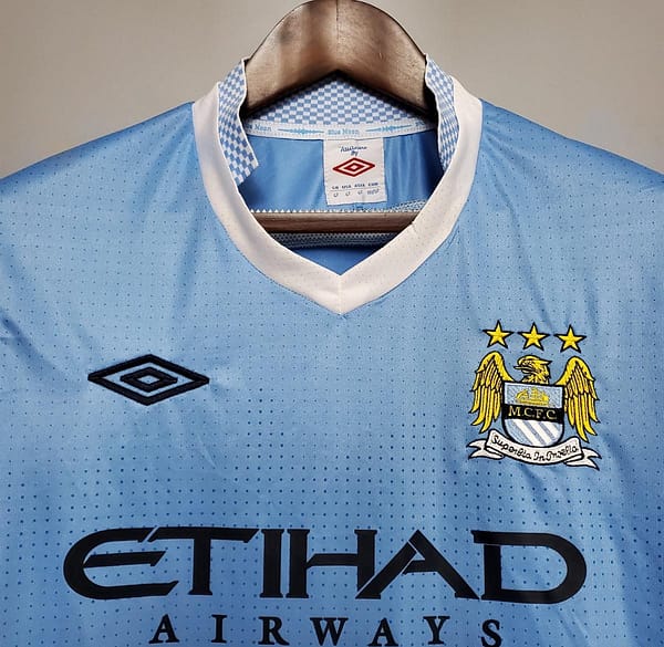Retro Manchester City 11/12 home Soccer Jersey - Image 9