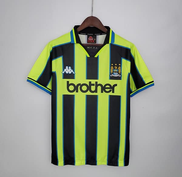Retro Manchester City 98/99 away Soccer Jersey