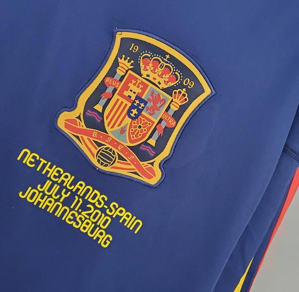 Retro long sleeve Spain 2010 away Soccer Jersey - Image 10