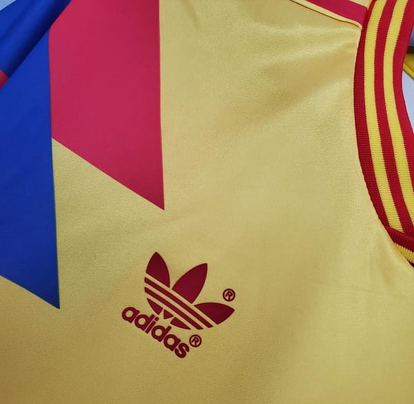 Retro Colombia 1990 home Soccer Jersey - Image 6