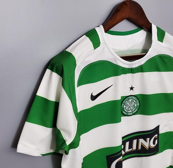 Retro 05/06 Celtic home Soccer Jersey - Image 5