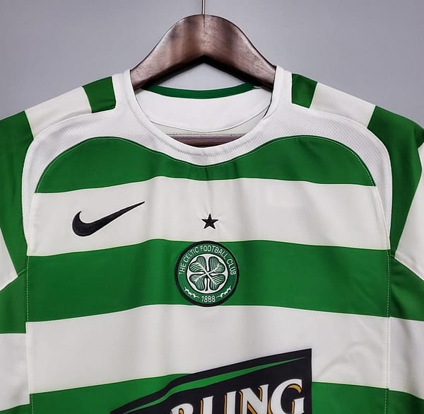 Retro 05/06 Celtic home Soccer Jersey - Image 8