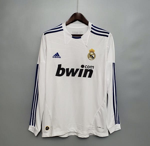 Retro Real Madrid 10/11 Long sleeve home Soccer Jersey