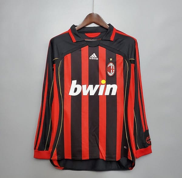 Retro 06/07 AC Milan Long sleeve home Soccer Jersey