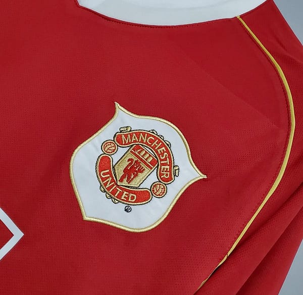 Retro 06/07 Manchester United Long sleeve home Soccer Jersey - Image 7
