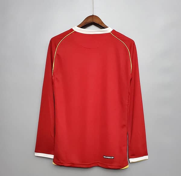 Retro 06/07 Manchester United Long sleeve home Soccer Jersey - Image 10