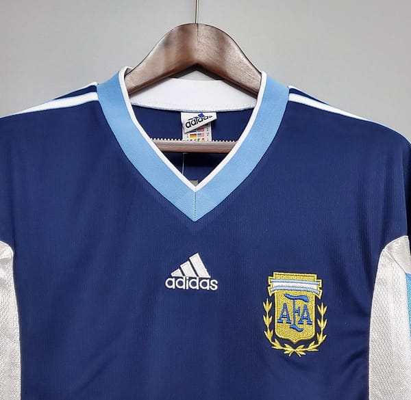 Retro Argentina 1998 away Soccer Jersey - Image 5