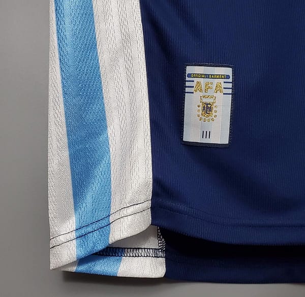Retro Argentina 1998 away Soccer Jersey - Image 9