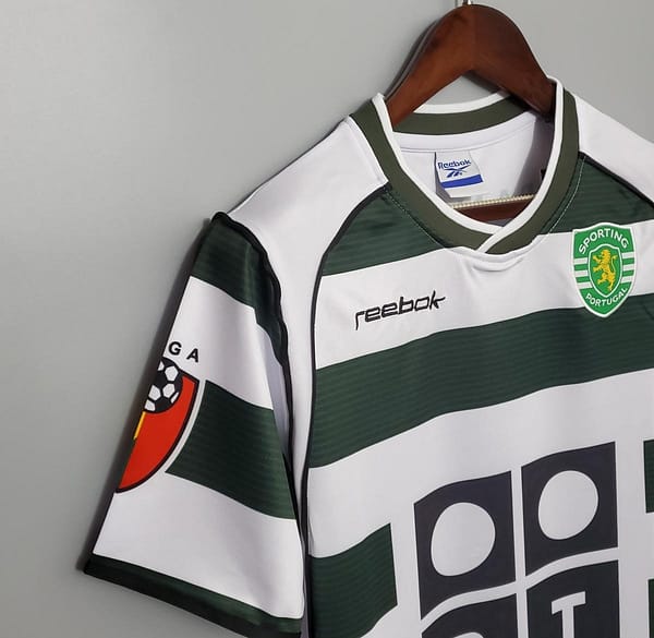 Retro Sporting Lisbon 01/03 home Soccer Jersey - Image 4