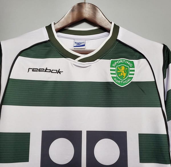 Retro Sporting Lisbon 01/03 home Soccer Jersey - Image 8
