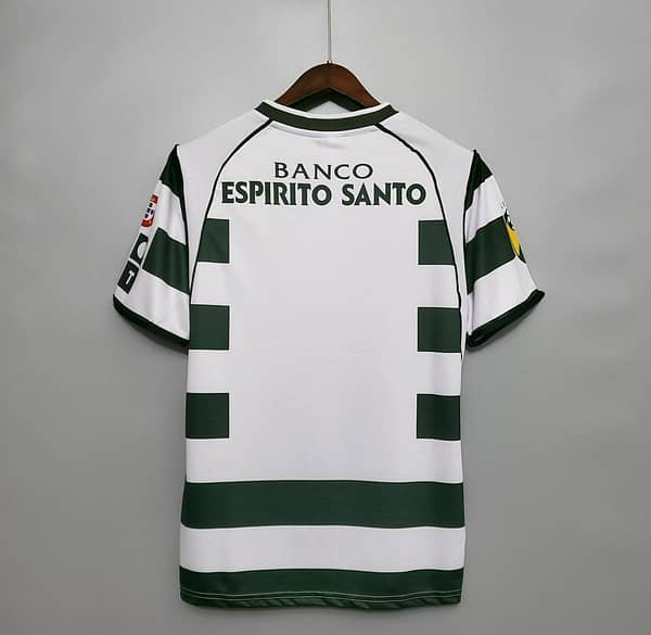 Retro Sporting Lisbon 01/03 home Soccer Jersey - Image 9