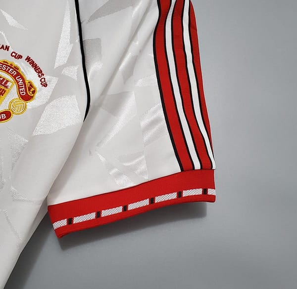 Retro 1991 Manchester United white Soccer Jersey - Image 5