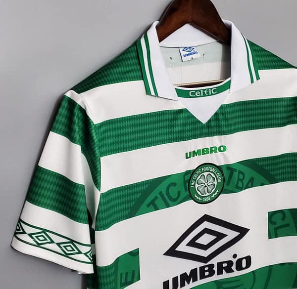 Retro 98/99 Celtic home Soccer Jersey - Image 5