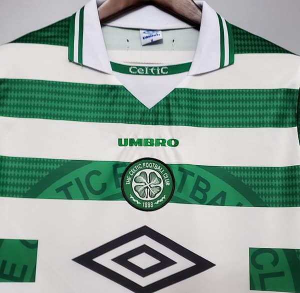 Retro 98/99 Celtic home Soccer Jersey - Image 9