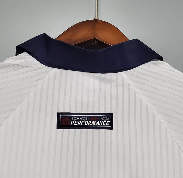 Retro Long Sleeve 1998 England home Soccer Jersey - Image 3