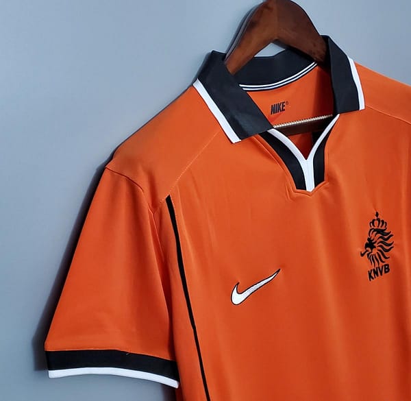 Retro 1998 Netherlands home Soccer Jersey - Image 3