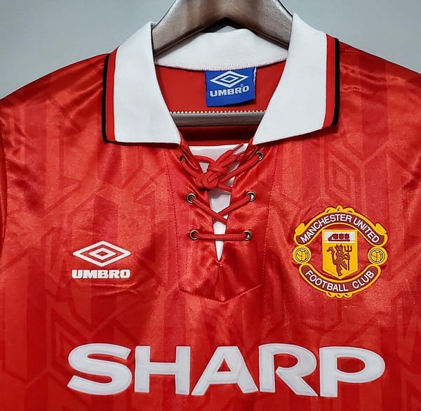 Retro 92/94 Manchester United home Soccer Jersey - Image 8