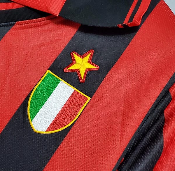 Retro 96/97 AC Milan home Soccer Jersey - Image 9